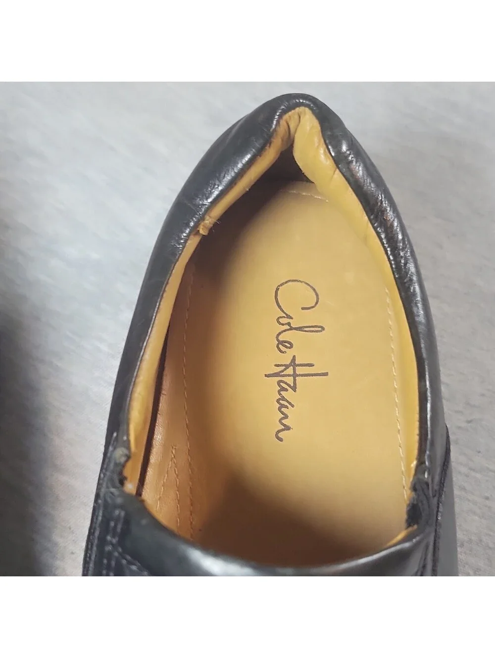Cole Haan Black Leather Slip-On Dress Loafer  Men’s 10
